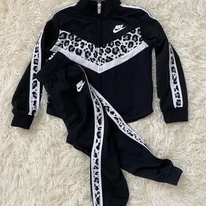 Nike Air 24 Month Track Suit Leopard Print